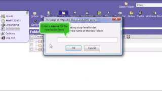 10) How to create folders in Horde by Gecko Websites