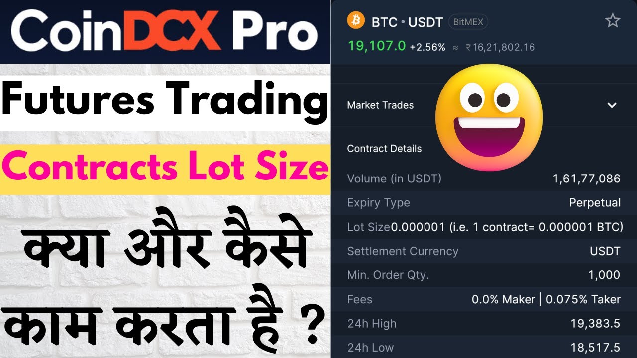 What Is Contracts Lot Size Option Futures Trading On CoinDCX Pro YouTube