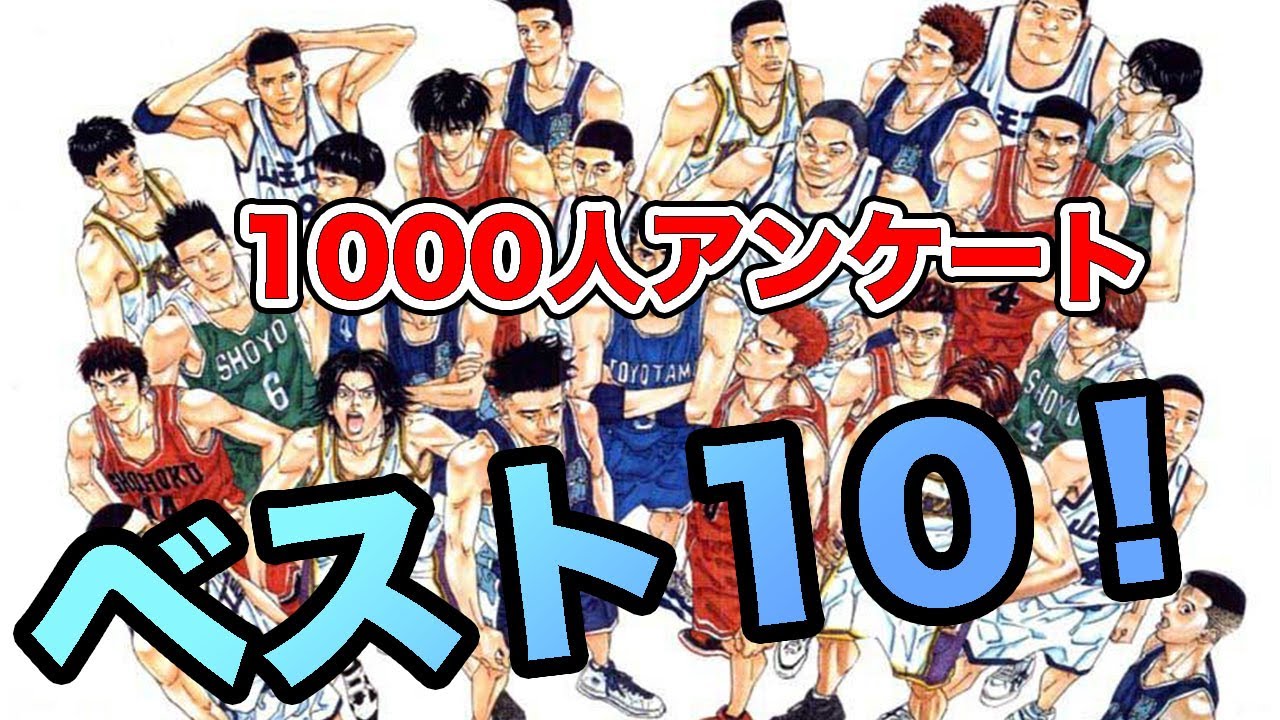 【スラムダンク】【登録1000人ありがとう🎊】1000人アンケート！人気ランキング発表！