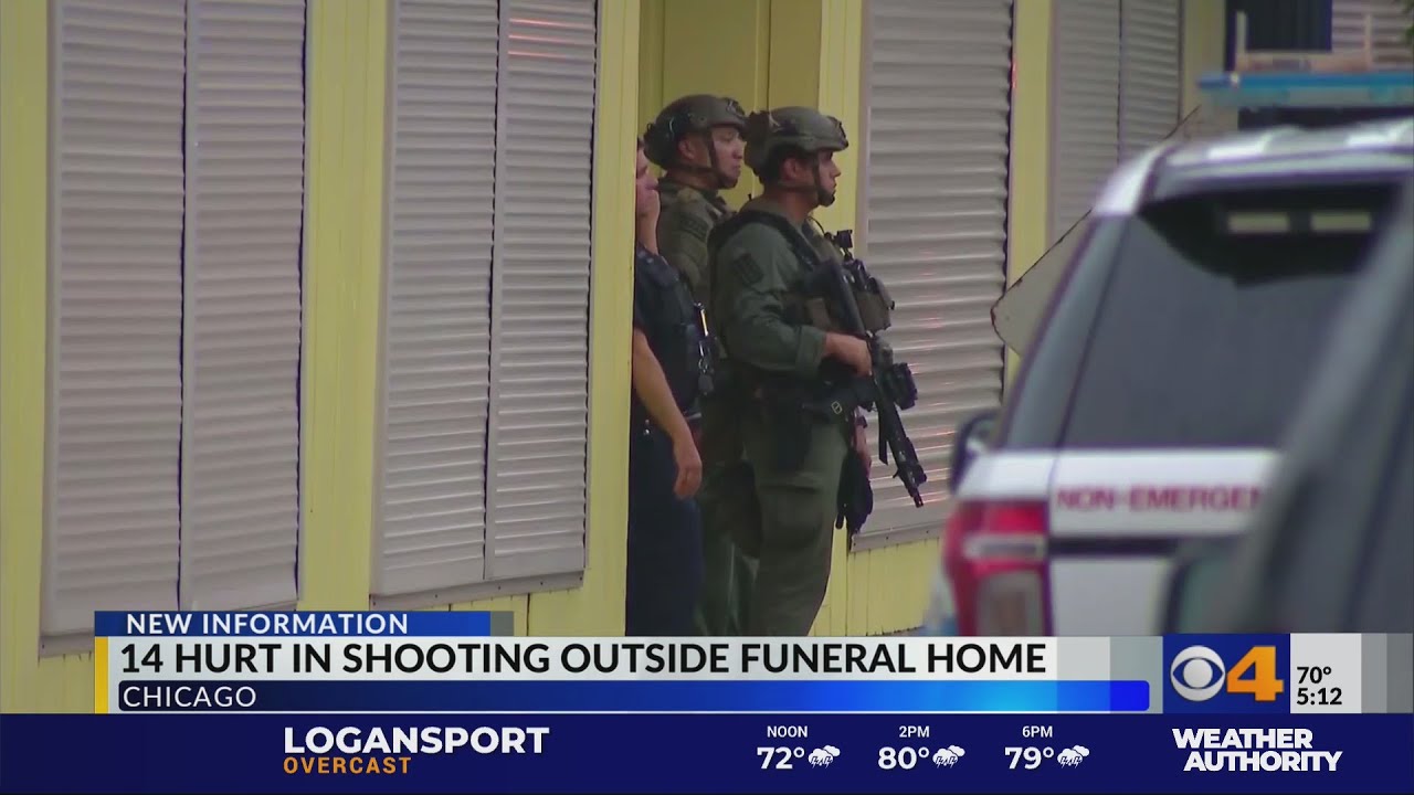 14 people hurt in shooting outside funeral home YouTube