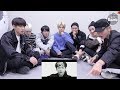 BTS reaction to V