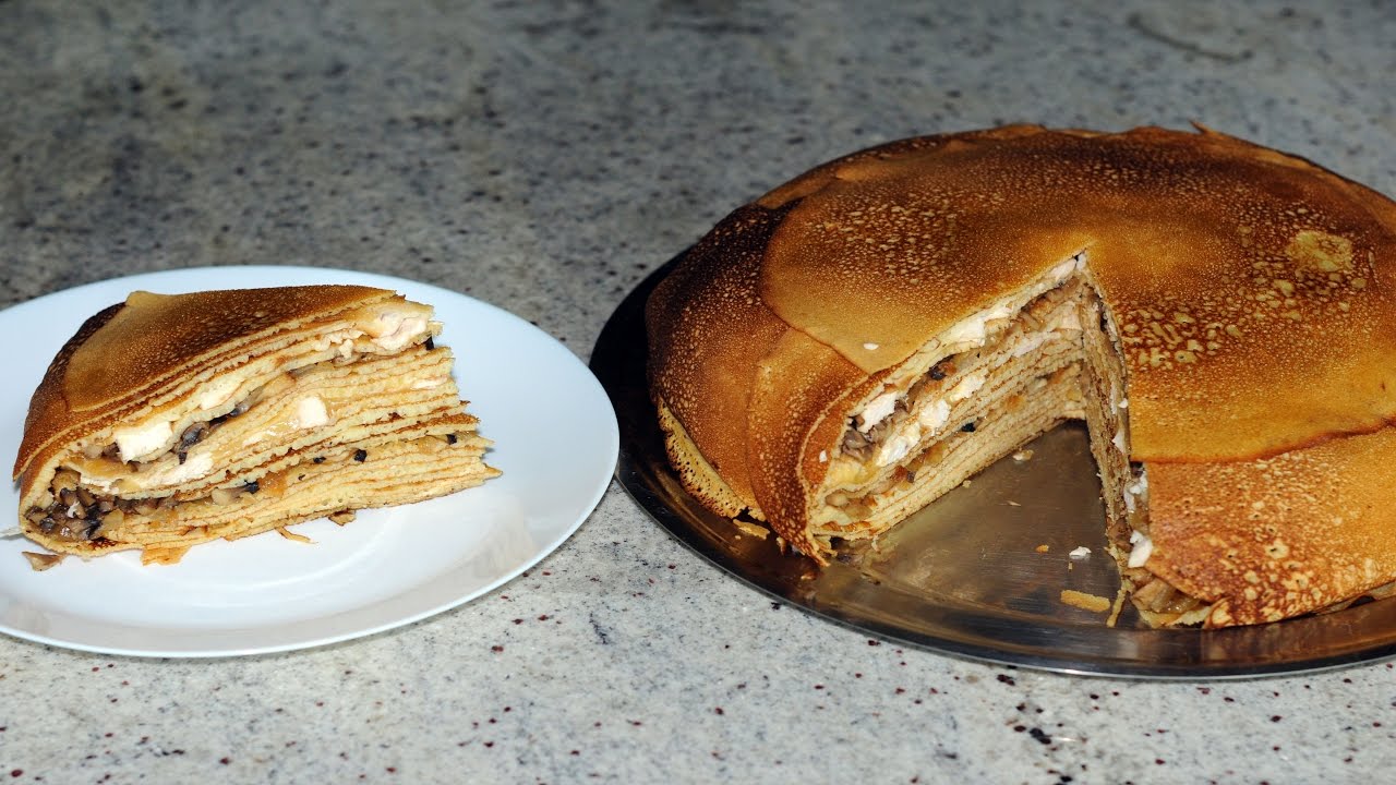 Блинный Пирог С Курицей Фото