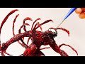 【ヴェノム レットゼアビーカーネイジ】粘土でカーネイジのフィギュアを作ってみた　塗装編【VENOM LET THERE BE CARNAGE】