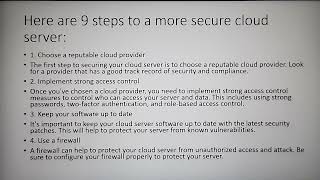 Mastering Cloud Security: 9 Steps to Fortify Your Server | Dhuvani Technology Net Worth