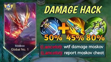 TOP 1 GLOBAL MOSKOV BEST HIGH DAMAGE HACK BUILD FOR 2025!! (Must try) MOSKOV BEST BUILD 2025 