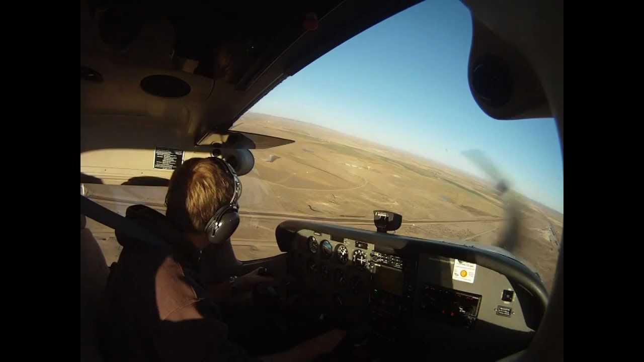 GoPro HD Cessna 172 go around in Wyoming YouTube
