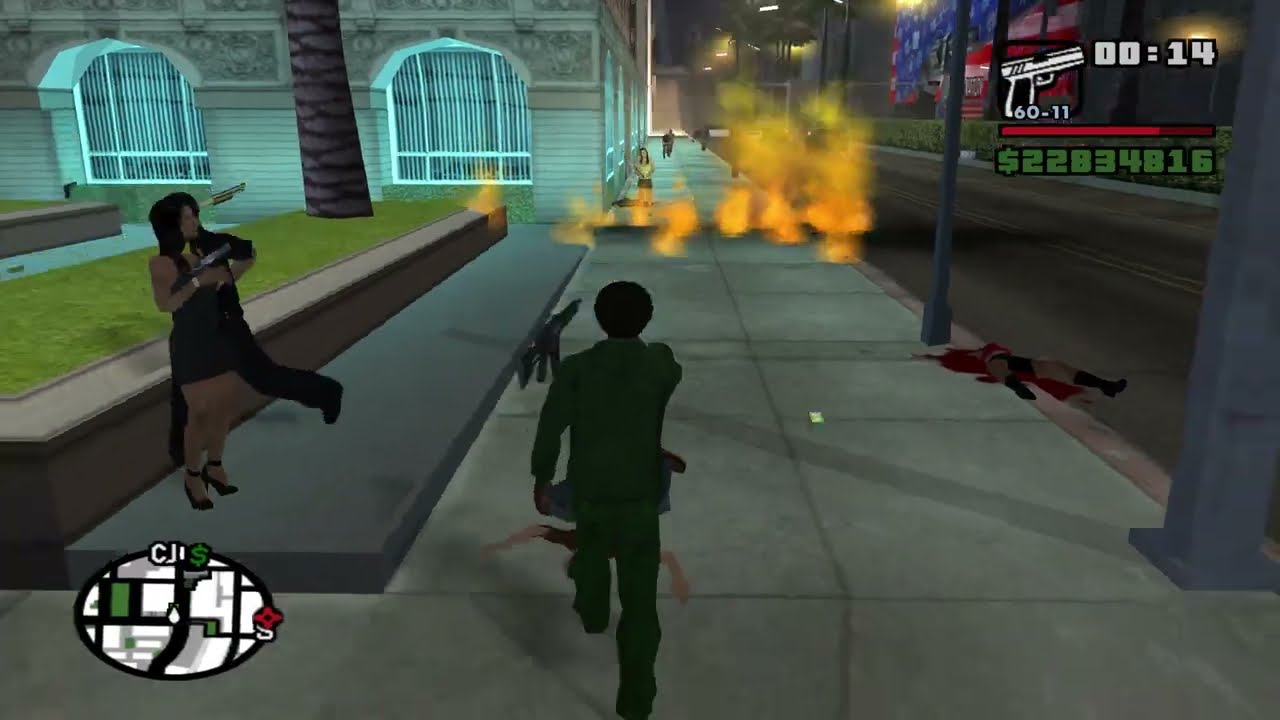 Gta San Andreas Riot Mode is utter chaos