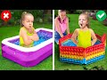 POP IT POOL! 🌈💦 || Fantastic House Crafts And DIY Backyard Ideas For The Whole Family