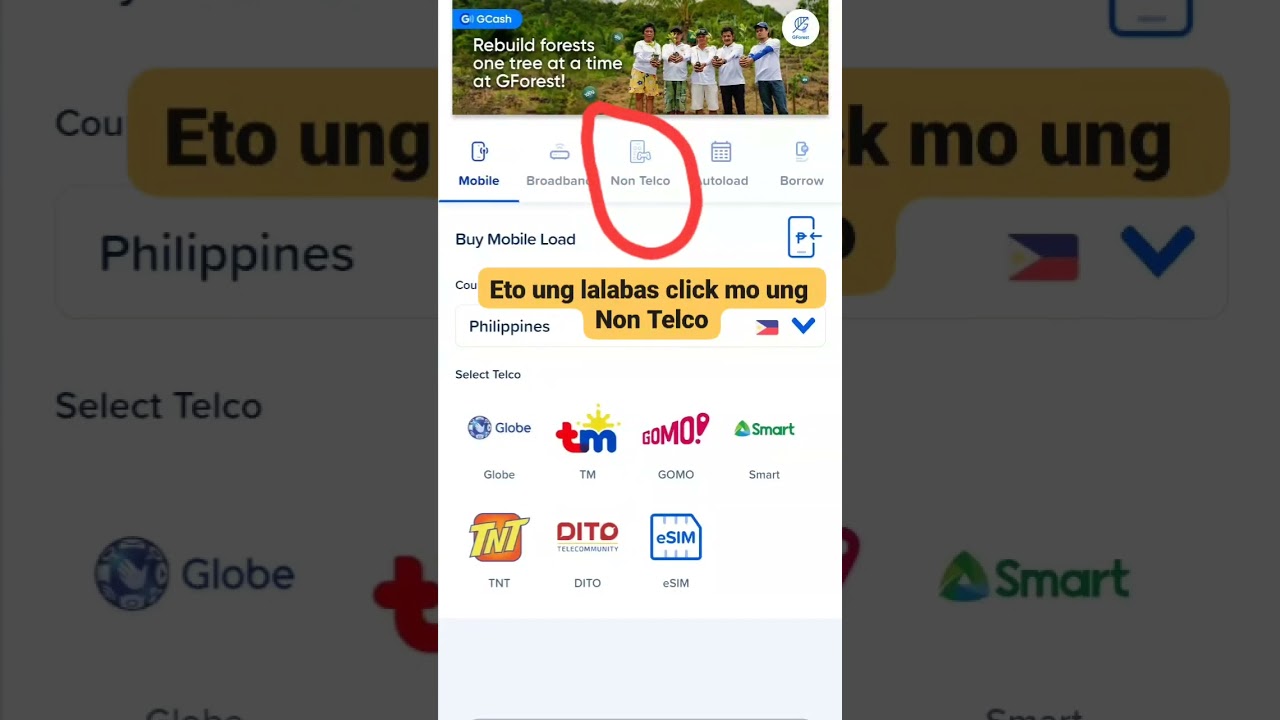 Sharing is caring easy step to top load satlite and cignal thru gcash