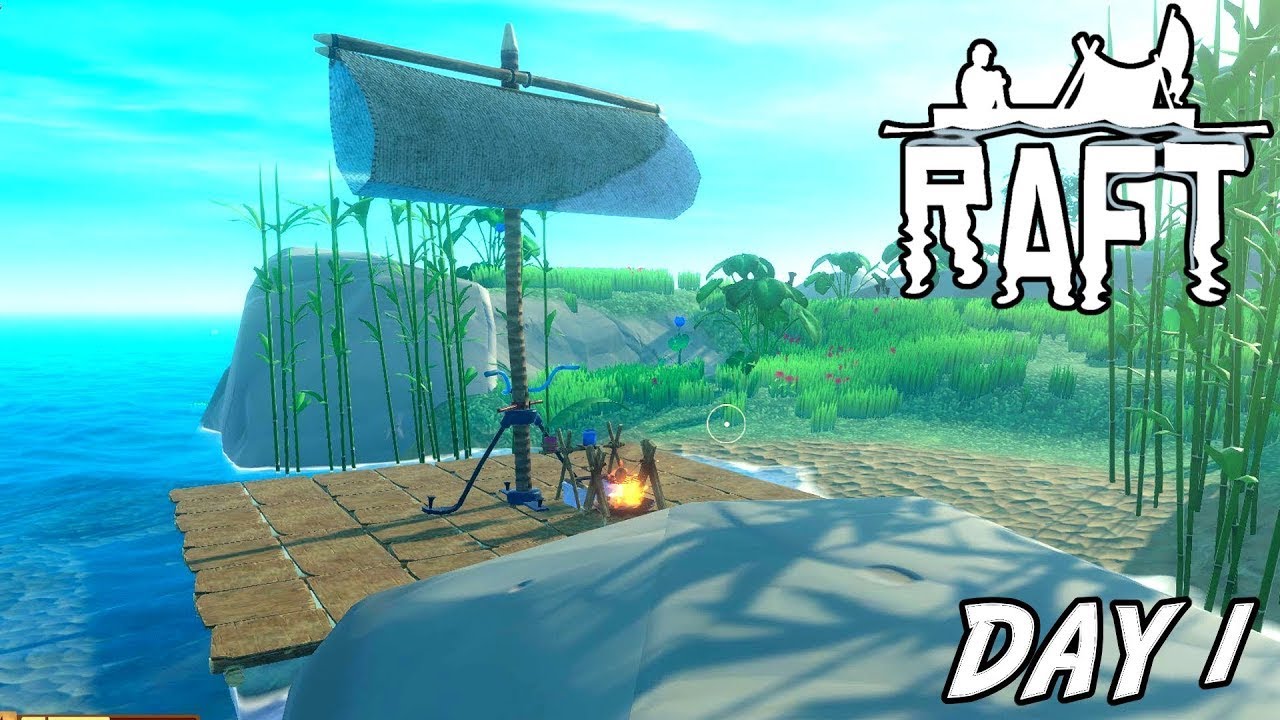SURVIVAL BEGINS! Raft Survival Episode 1 - YouTube