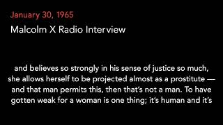 Jan. 30, 1965 | Malcolm X Interviewed by Irv Kupcinet