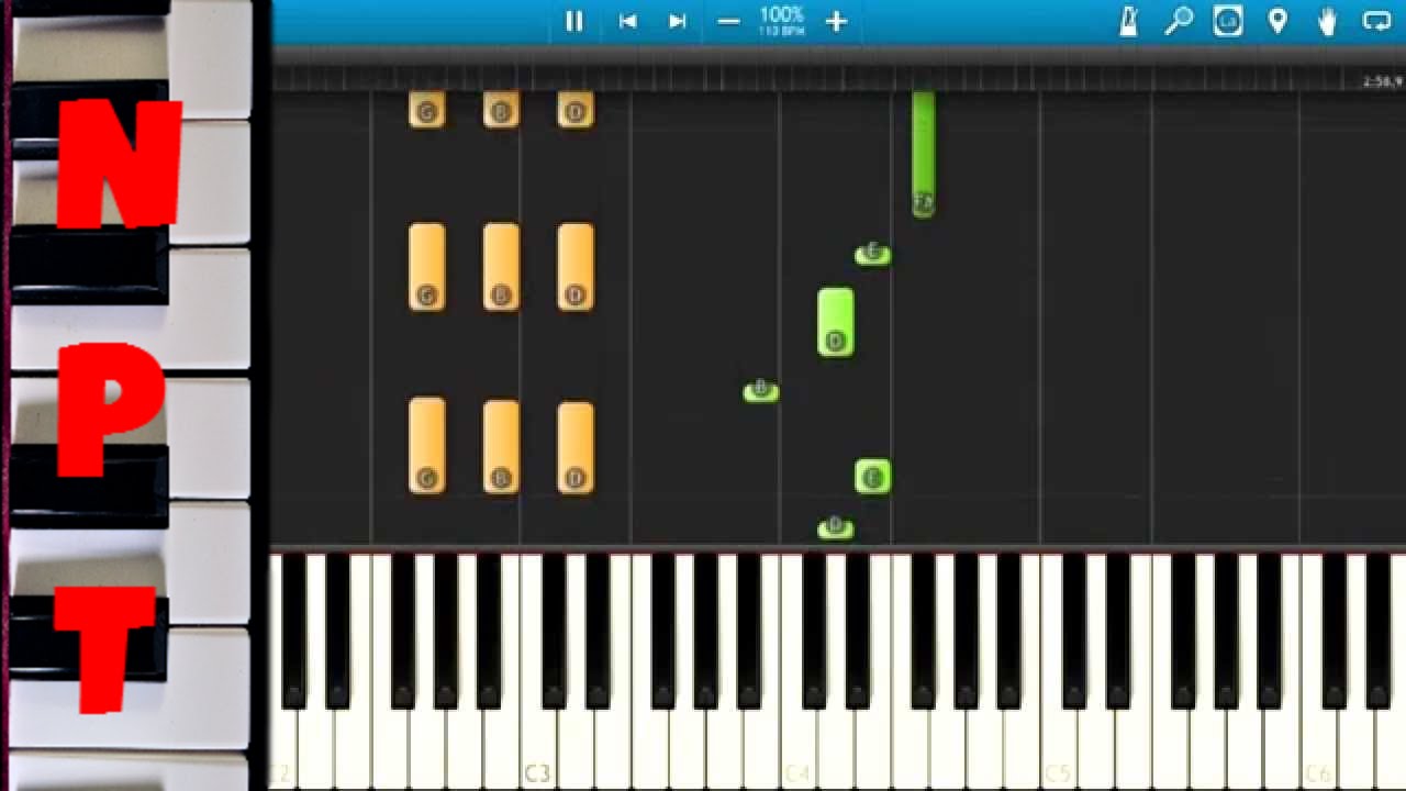Mumford & Sons - Believe - Piano Tutorial - How to play Believe on piano - Synthesia
