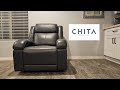 Stylish leather Recliner Chita Isaac Wall Hugger