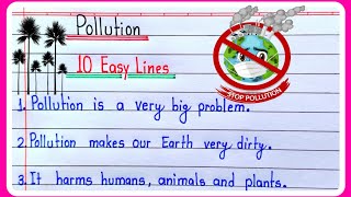 10 Lines on Pollution in English | Short Essay on Pollution | pollution essay in english