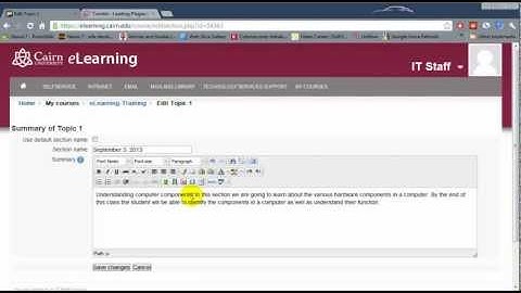 Adding a PowerPoint presentation in Moodle™ Software Platform