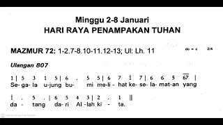 [Edisi Lama] Minggu, 4 Januari 2026 - HARI RAYA PENAMPAKAN TUHAN - Mazmur Tanggapan - Tahun A