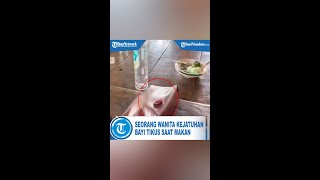 Seorang Wanita Kejatuhan Bayi Tikus Saat Makan