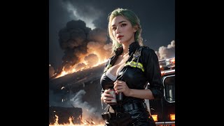 [4K Ai Art]Firefighter Ai Girl【Lookbook】消防員姊姊 #Aiart #Lookbook #Beauty #Art #Ai #Firefighter