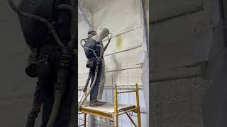 Pole Barn Wall Insulation | 2½" Closed-Cell Spray Foam (Indiana) #shortvideo #shorts #insulation