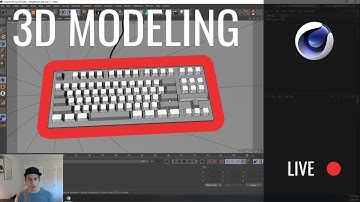 3D Mechanical Keyboard (Part 1) // Modeling in Cinema 4D