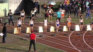 20160417春季記録会(桐生会場）女子100m第2レース2組