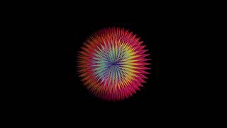 Spikes morphing sphere loop version 5 - free stock footage