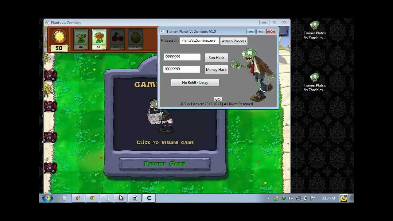 Download Game Plants Vs Zombies Finall Full + Trainer-Pvzv1.0 1000% Work ~  All Mediafire Links - Youtube
