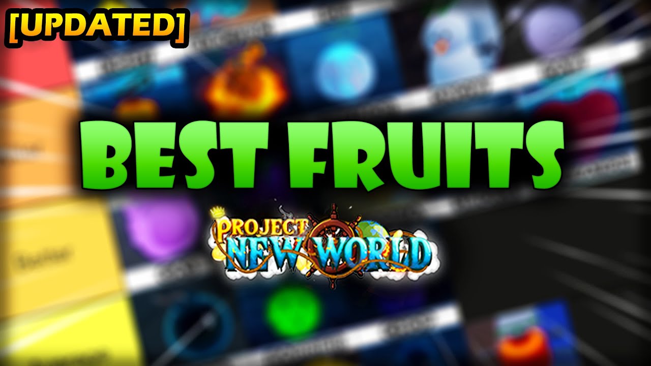 The BEST Devil Fruit Tier List in Project New World! 