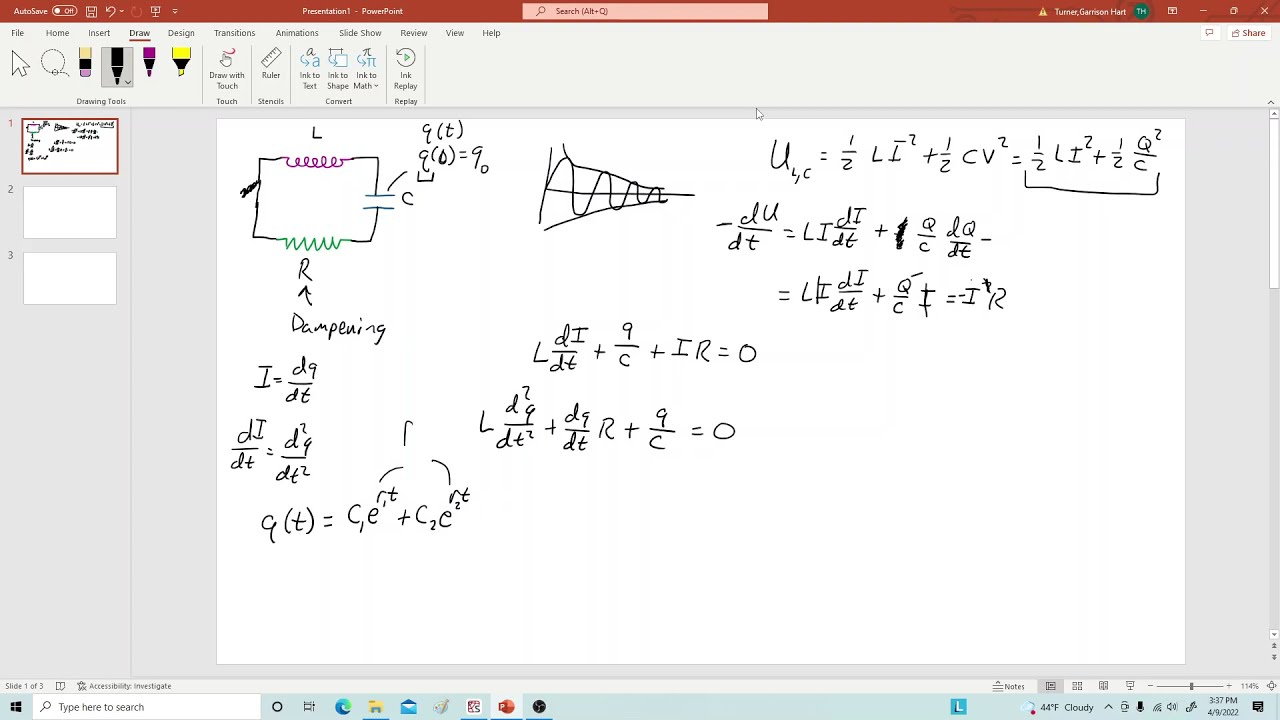 LRC  Differential Equation
