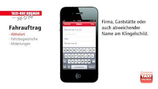 App Anleitung - Taxi Ruf Bremen screenshot 1