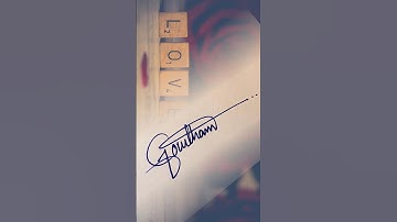 Gowtham name Signature..  #shorts #youtubeshorts #calligraphy #viral #signature #styelisname
