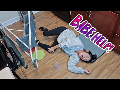 falling-down-the-stairs-while-pregnant-prank!-*he-freaks-out*