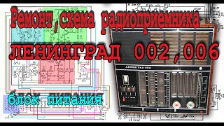 видео: Ремонт, схема радиоприемника ЛЕНИНГРАД 002,006 – блок питания картинка: Ремонт, схема радиоприемника ЛЕНИНГРАД 002,006 – блок питания