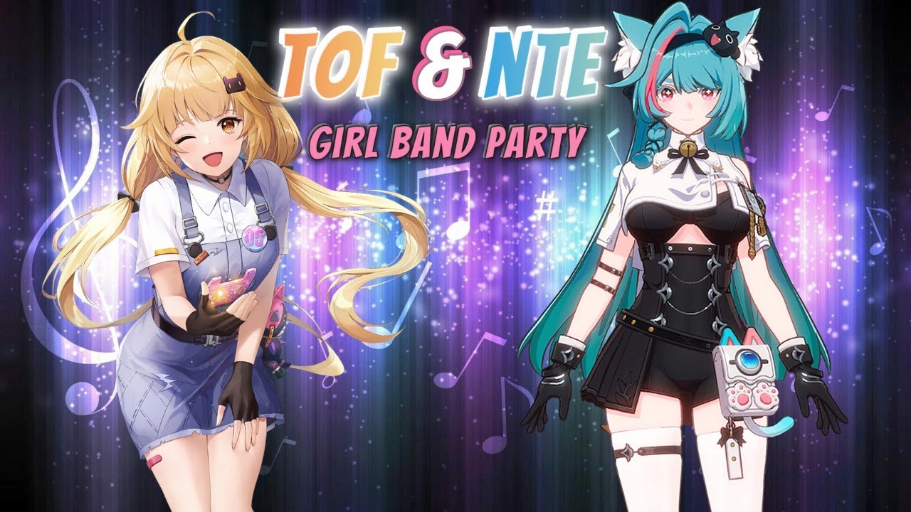 2 Girls Band Concert on the Open World Gacha Games