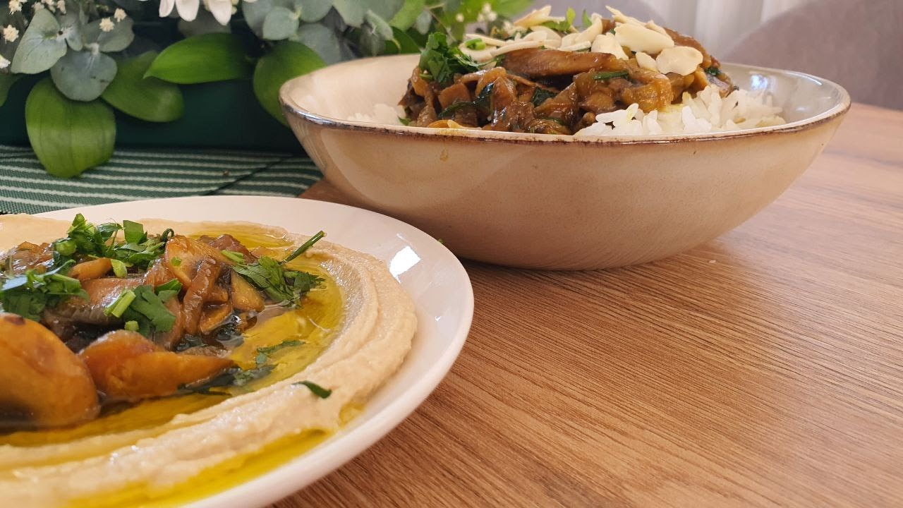 אורז לבן ורוטב פיטריות משגע