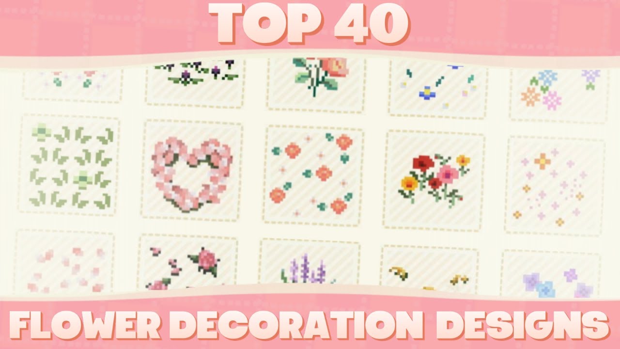 Top 40 Custom Flower Decoration Designs For Animal Crossing New