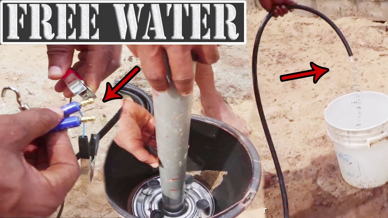 Generate Free Water With Miracle Pump No Bow Hole Fk Tech - YouTube