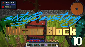 Minecraft Volcano Block modded Ep 10 stabilizer and products, silk touch, automation, pipes