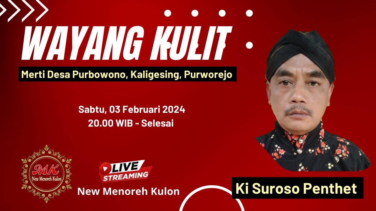#wayangkulit Ki Suroso penthet ( suara mirip ki sutono HS ) // Purbowono, Kligesing, Purworejo