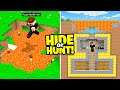 I made a SECRET Minecraft LAVA Base.. (Hide Or Hunt)