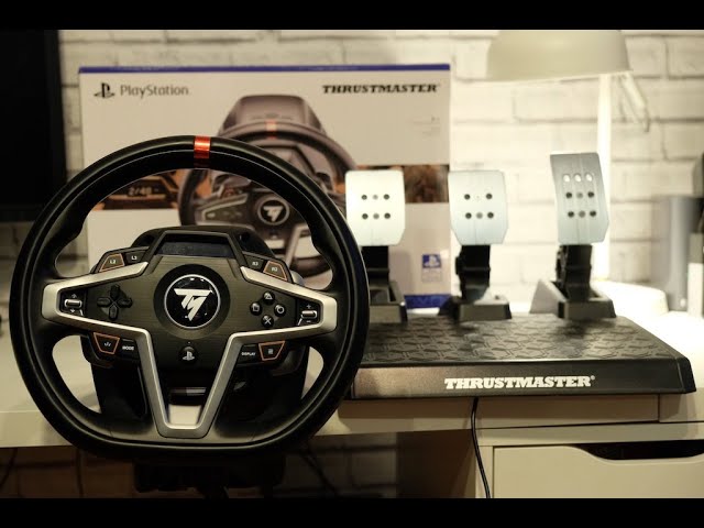 Thrustmaster T128, Volant de Course à retour de force et Pédales  Magnétiques, PlayStation 5, PlayStation 4, PC