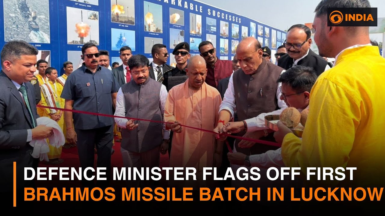 Defence Minister Flags Off First BrahMos Missile Batch in Lucknow | DD India