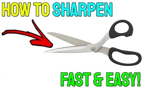 How to Sharpen SCISSORS FAST & EASY Using Foil - LIFEHACK