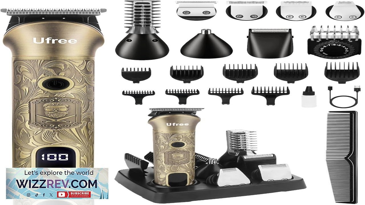 Ufree Beard Trimmer for Men Electric Razor Shaver Cordless Hair Clipper Shaving