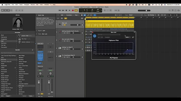 High- Pass Filter in Logic Pro X