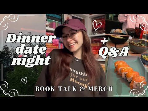 Sushi date night!! + book talk Q&A 🤩📖