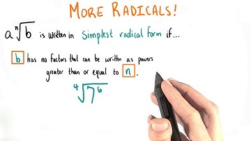 Simplest Radical Form - College Algebra