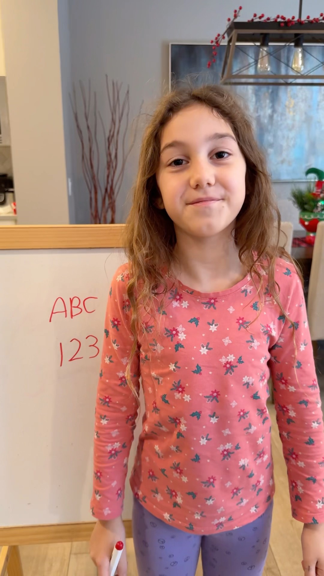 Sierra teaches Rhia letters of the alphabet and numbers- learning before playing #shorts