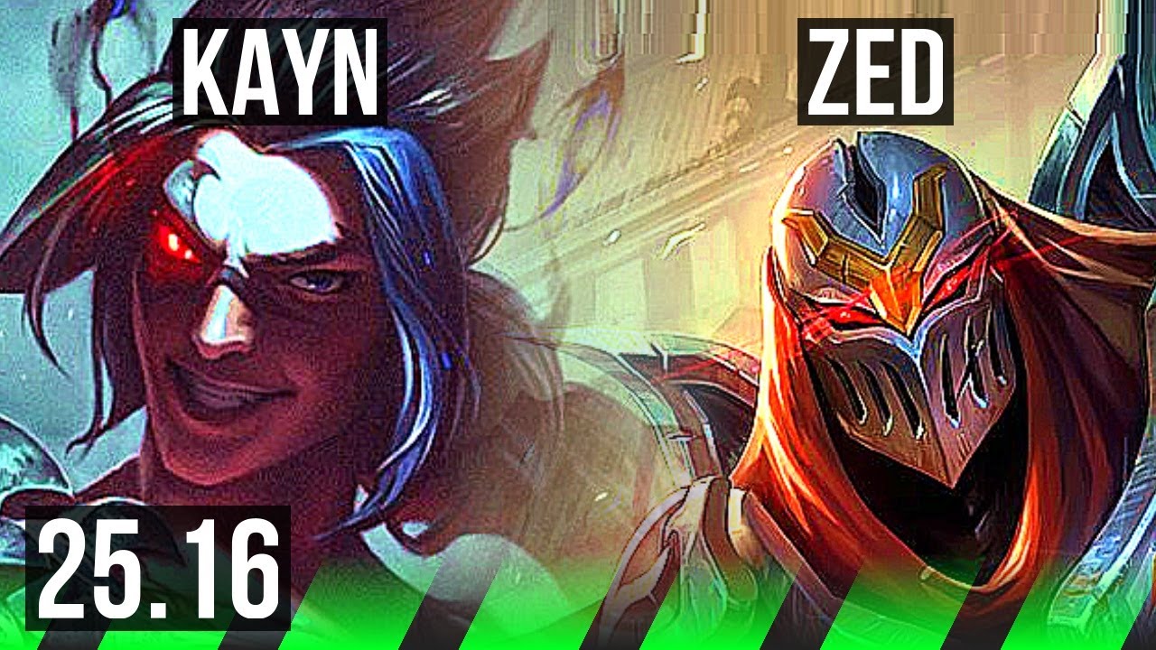 KAYN vs ZED (JGL) | Legendary | EUW Master | 25.16