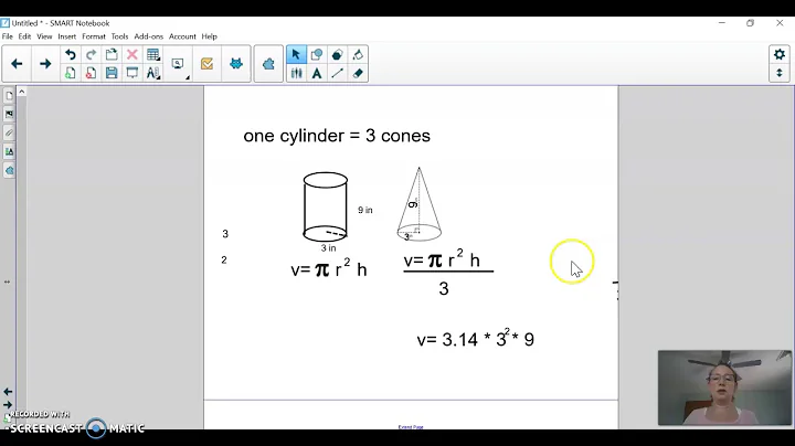 Volume of a cone